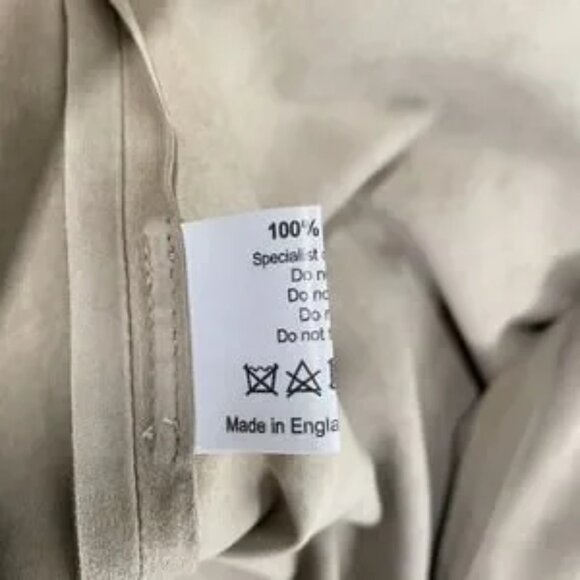 Eskandar Suede Leather Jacket Womens One Size Open Front Kimono England Luxury - Picture 10 of 15